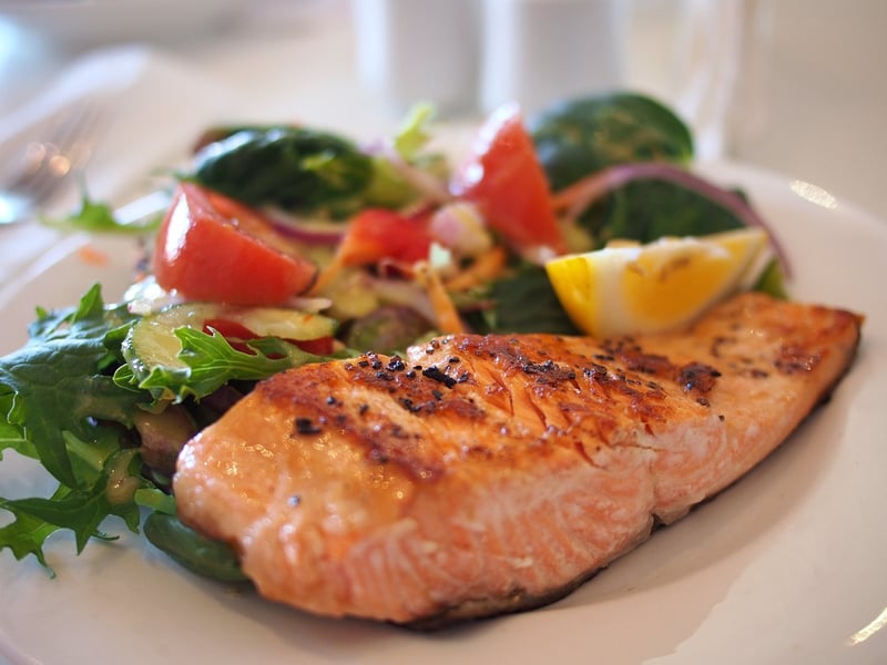 Grilled Salmon with Quinoa Salad
